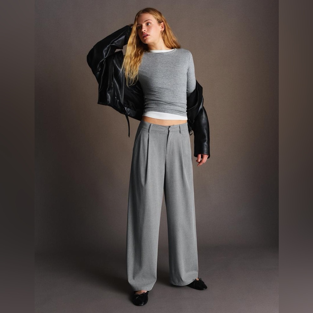 Berksha Double Fabric Voluminous Trousers
